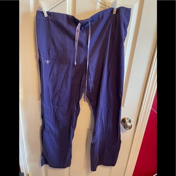 Med couture purple scrub set sz L - Picture 5 of 9